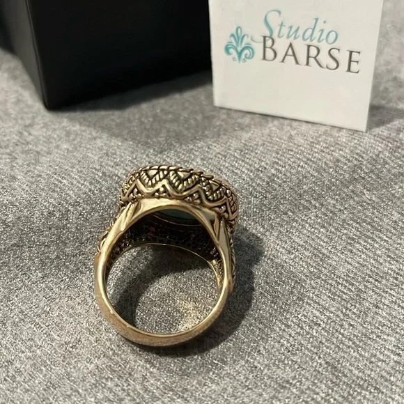 Turquoise Studio Barse Ring-10.5 - Picture 6 of 14